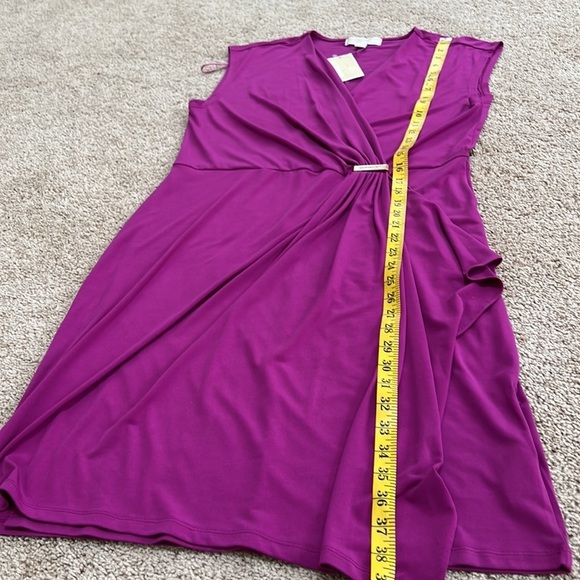 New! Michael Michel Kors large peony faux wrap dress. - Picture 8 of 9